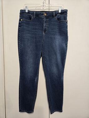 Talbots Flawless Five-Pocket Jegging Jeans 16P Petite Stretch Dark Wash